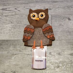 NWT Celebrate Together Fall Owl Wine Bottle Cover for Autumn Thanksgiving Dinner
